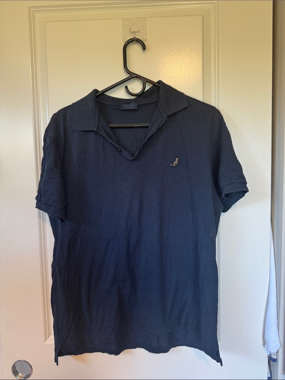 Lanvin Black Polo T-Shirt